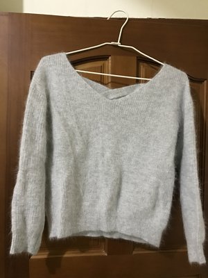 日系body proportion dressing灰色羊毛上衣（二手）