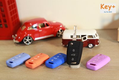 鑰匙家Key+ 黑 福斯VW Golf 7 專用鑰匙保護套 車鑰匙包 零錢包 鑰匙殼 皮套