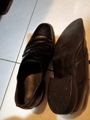 la new黑色真 皮紳士鞋