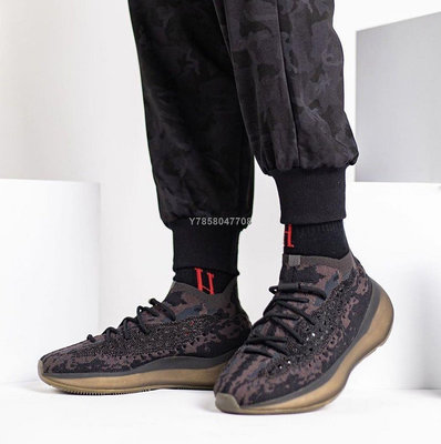 Adidas Yeezy Boost 380 Onyx 黑魂 黑武士 運動百搭慢跑鞋FZ1270男鞋[上井正品折扣店]