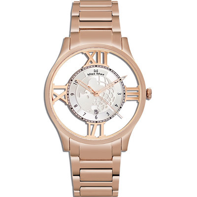 ∥ 國王時計 ∥ MAX MAX MAS7010-2 玫瑰金裸空時尚腕錶