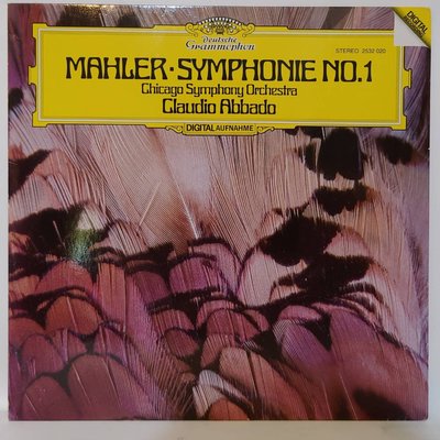 古典音樂黑膠 Mahler【Symphony No. 1】Abbado Chicago Symphony 1982  留聲機雜誌推薦基本曲目優秀唱片