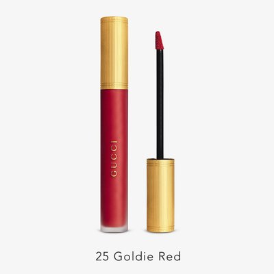 Gucci Rouge À Lèvres Liquide 傾色雲霧唇釉 25 Goldie Red 6.5ml 9色任選 唇釉 唇膏 英國代購