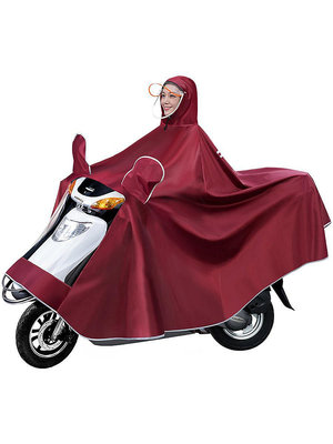 【精選好物】雨衣 電動踏板摩托車雨衣女裝防暴雨加大加厚單人雙人遮腳女專用男雨披】