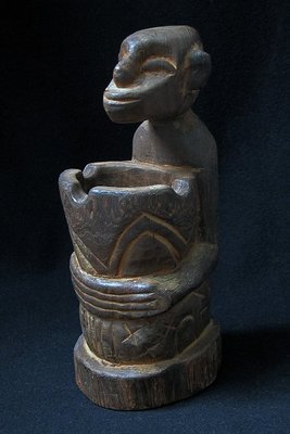 煙灰缸原木雕刻原住民工藝品木雕藝術品筆筒擺飾品家飾品【心生活美學】