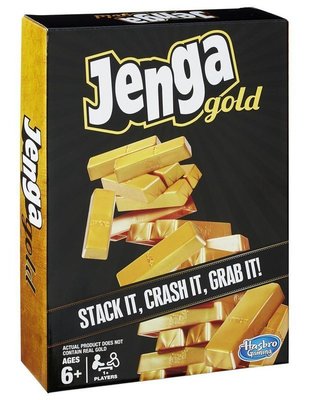 大安殿實體店面 免運 Jenga Gold 黃金層層疊 孩之寶Hasbro 疊疊樂 疊塔積木 派對 正版益智桌上遊戲