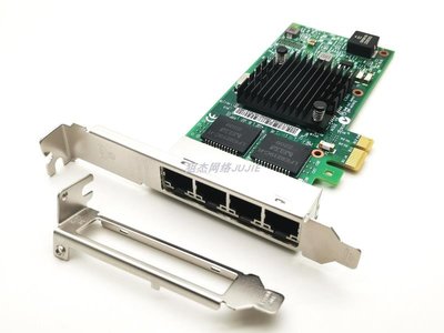 PCIE*11000M電口網卡Intel I350T2/I350-T4升級pcie x1插槽以太網