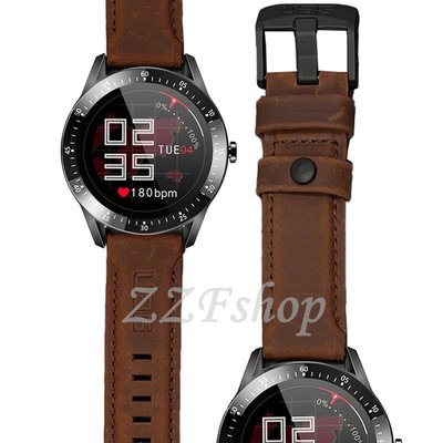 UAG牛皮錶帶 做舊磨砂 22mm通用錶帶 適用三星Galaxy Watch Huawei Watch GT 男表女表