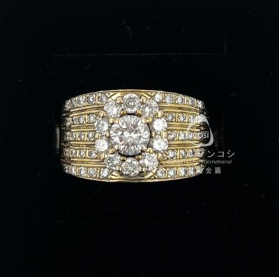 【GoldenCOSI】DR004 豪華款式 14K 黃K金 戒指 鑽戒 50分鑽石 2.27錢