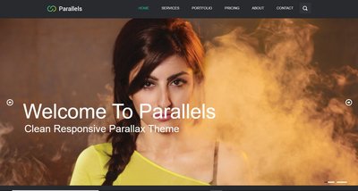 Parallels 響應式網頁模板、HTML5+CSS3、網頁特效  #11224