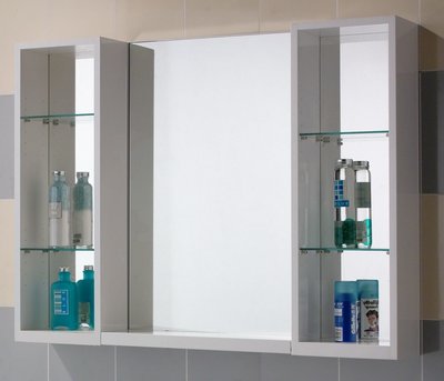 《優亞衛浴精品》CORINS柯林斯 鋁封邊明鏡全烤漆邊櫃邊櫃背板貼明鏡 DJ-100M