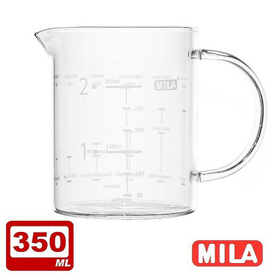 MILA ｜咖啡玻璃量杯 350、650ml 耐熱玻璃 咖啡壺 公壺 可微波【P.R. CAFE】