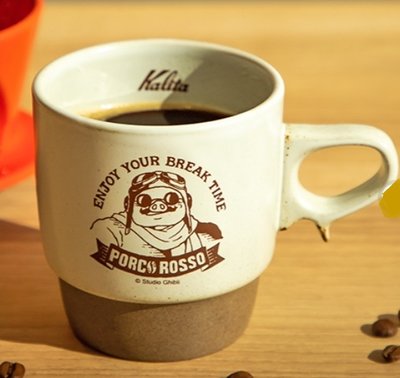 搖擺日雜 限量 現貨 宮崎駿 吉卜力 共和國 Kalita 波佐見燒 咖啡 紅豬 波魯克羅素 杯子 杯 可疊式 馬克杯
