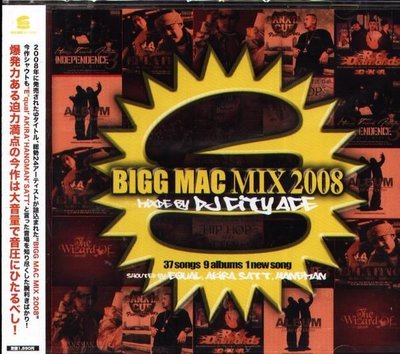 (日版全新未拆) DJ CITY-ACE - BIGG MAC MIX 2008 - Mr.OZ 紅乃壱 HI-D EL LATINO