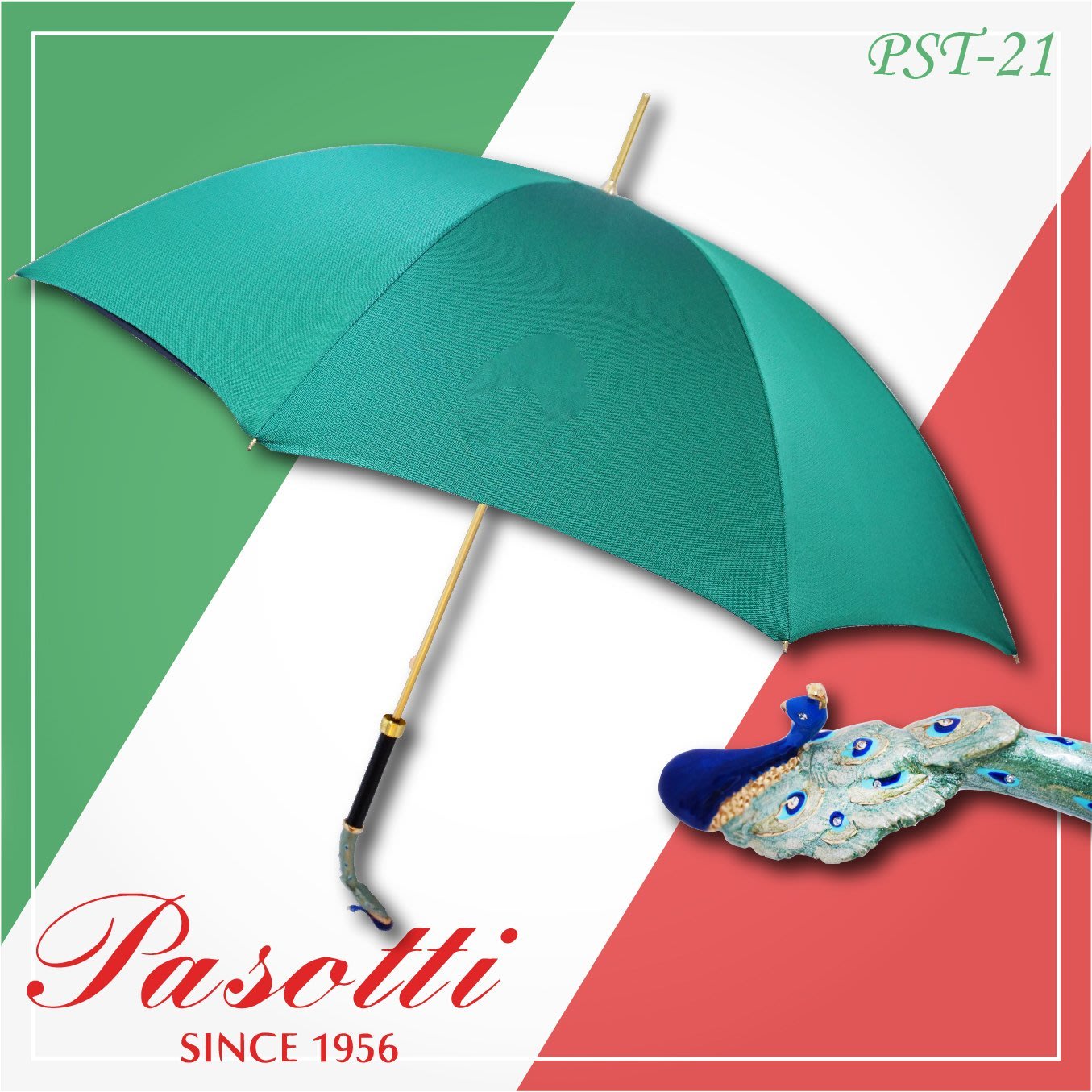 【pasotti】義大利精品手工傘 PST-21 時尚穿搭高品質 24吋 限量生產 極致工藝 收藏 雨傘 經典傘 時尚