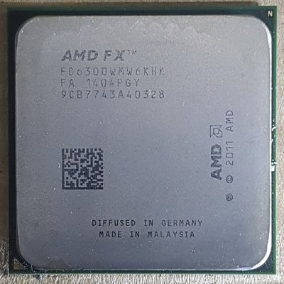 AMD FX-6300 六核心 AM3+ 3.5G 處理器、L3快取-8MB、輕鬆無鎖頻、庫存備品【自取佛心價850】