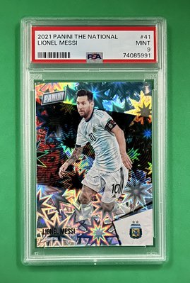 2021 Panini The National Lionel Messi Kaboom Style PSA 9 限量