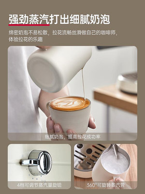 Barsetto百勝圖mini咖啡機小型家用全半自動意式濃縮小鋼奶泡機