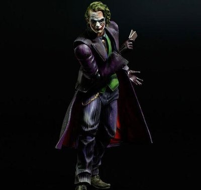【湯圓工作室】【現貨 7日鑑賞】加贈公仔專用造型膠 PLAY ARTS改  黑暗騎士小丑 Joker   港版
