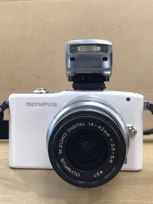 奧林巴斯E-PM1帶14-42廣角鏡頭微單相機 功能全好.