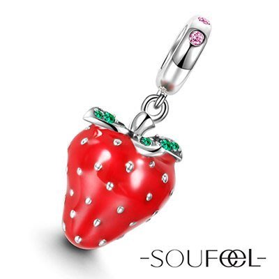 SOUFEEL(PANDORA通用)索菲爾 925純銀串珠 草莓