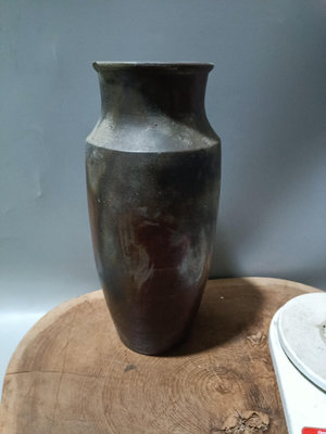 日本回流瓷器古董一陽款備前燒花瓶花入殘器古董備前瓶原主