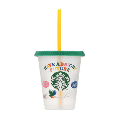 Starbucks 星巴克starbucks星巴克臻選生物基PP可重復使用冷杯473ml高顏值隨行杯