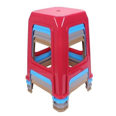 【熱賣精選】 中號塑料凳子40公分50cm中高板凳30厘米塑料凳41凳加高家用42加厚