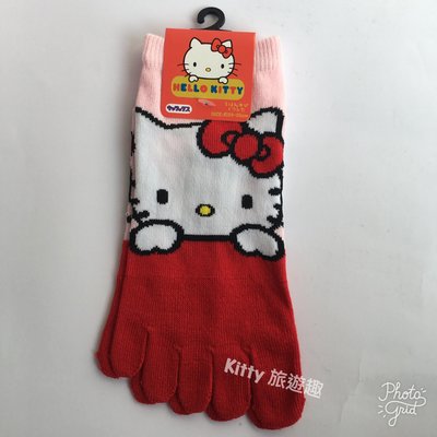 [Kitty 旅遊趣] Hello Kitty 短襪 襪子 五趾襪 大人襪子 凱蒂貓 大眼蛙 有2款