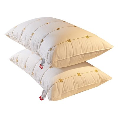 現貨-大豆纖維枕頭枕芯一對裝家用單人護頸椎助睡眠酒店枕頭男夏季全棉
