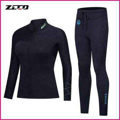 ZCCO 新款 3mm 水母衣 男 女 分體 潛水衣 防寒 保暖 上衣 褲子 防寒衣 衝浪衣 泳衣 潛水 衝