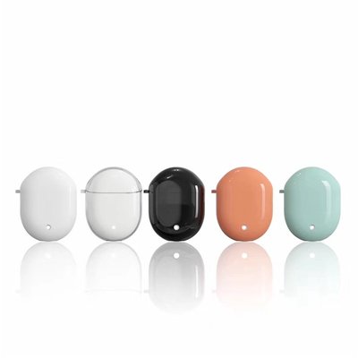 耳機套『適用於』Google Pixel buds 2 保護套 谷歌 Buds2 簡約 純色 矽膠軟殼 透明 彩色-極巧