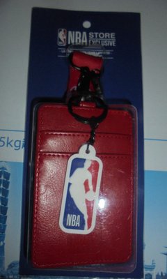 識別帶 NBA TAIPEI 紅 掛吊牌 身分證件帶 皮革卡套