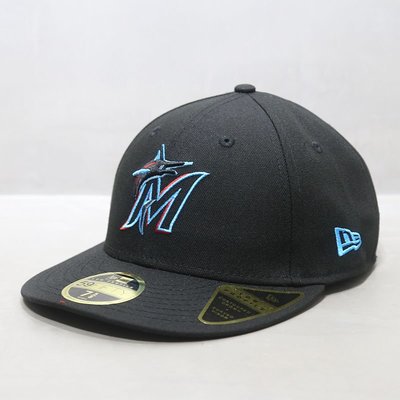 【Japan潮牌館】New Era帽59FIFTY全封閉平檐帽球員版MLB正品邁阿密馬林魚隊潮