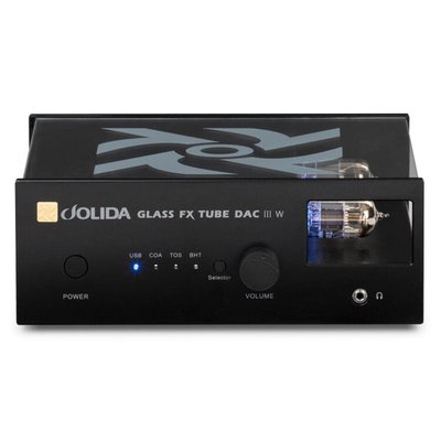 Jolida Glass Fx DAC III W，真空管DAC、前級擴大機、耳擴、藍牙 - 黑色 - 拆封、升級管件