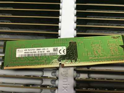 SK現代海力士4GB 1RX16 PC4-2666V-UC0 4G DDR4 2666桌機機記憶體條