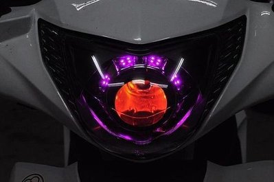 SUZUKI GSR NEX 遠近魚眼HID大燈模組改裝 電鍍飾圈 H1 LED 光圈 惡魔眼 鋼鐵人