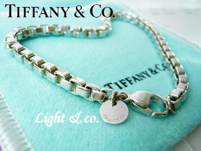【Light &amp; co.】專櫃真品已送洗  Tiffany &amp; Co 925 純銀 超經典威尼斯 附防塵袋 手鍊