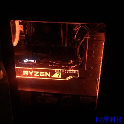 阿澤科技夜光gpu支持ryzen7彩虹六vega64 LED顯卡板架