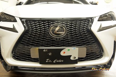 Dr. Color 玩色專業汽車包膜 Lexus NX200t 高亮黑 / 消光金屬紅_水箱護罩 / 前下巴 / 後視鏡