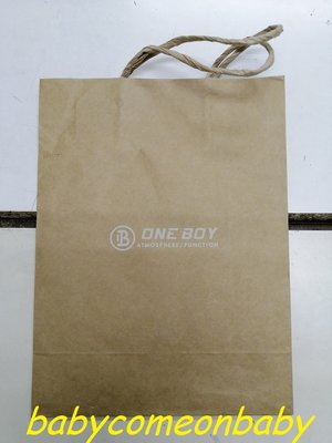 品牌紀念 環保購物袋 手提 紙袋 禮物袋 28cm x 21cm x 10cm ONE BOY
