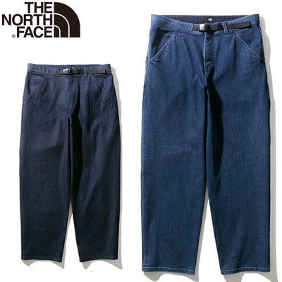 TSU 日本代購 THE NORTH FACE NB32004 D BAGGY PANT  單寧 寬版 錐形褲