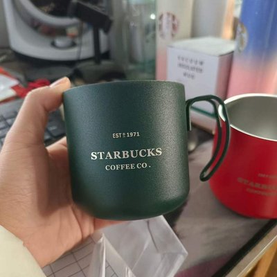 【熱賣精選】現貨 Starbucks 星巴克 馬杯不銹鋼保溫350ml創意個性潮流辦公家用情侶咖啡杯