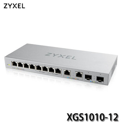 【MR3C】含稅附發票 ZYXEL 合勤 XGS1010-12 12埠 Multi-Giga 無網管 交換器