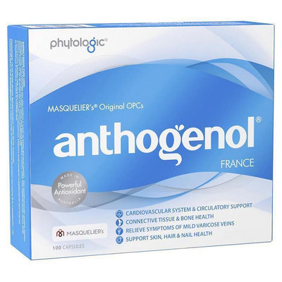 現貨 澳洲 Anthogenol 月光寶盒花青素葡萄籽精華100粒 效期2025