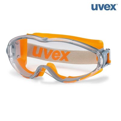 德國製 UVEX 9302 防化學噴濺護目鏡 頭帶耳掛二用式 抗化學 防霧 防塵護目鏡