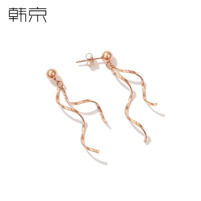 K18金　KIHEI dangling hook earrings
