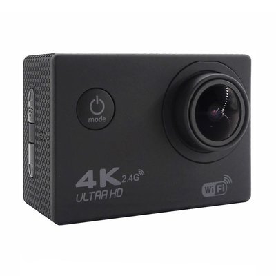 全新國際版低中階1600萬畫素(4K15fps)wifi運動攝影機(含防水殼)(黑色)
