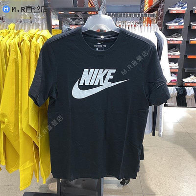 Nike 耐吉 男子 短袖 T恤 純棉針織休閑運動柔軟標準款 AR5005-010