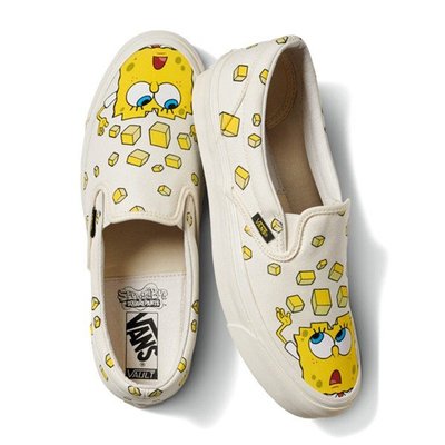 Spongebob x vans OG Classic Slip-On 懶人鞋 海綿寶寶 帆布 聯名
